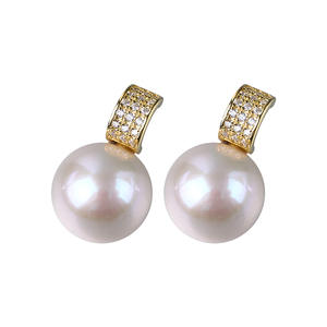 Pendientes de Perlas Edison de Agua Dulce Púrpura de Alta Calidad, 11-12 mm, Brillantes, con Suministro Transfronterizo de Lujo - Product Image 5