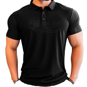 Algodón al por mayor para fabricantes: Camisa lisa de secado rápido para golf, con logotipo bordado personalizado - Product Image 1