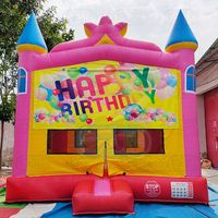 Châteaux gonflables de saut gonflable de partie géante d'enfants gâteau d'anniversaire maison de rebond pour l'anniversaire