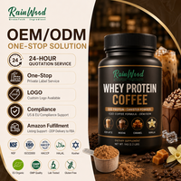 Café protéiné pur GMP 25g en poudre en pot, OEM, étiquette privée personnalisée, supplément de café protéiné glacé