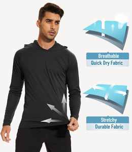 Men's Compression <b>Athletic</b> Shirt | 4-Way Stretch Breathable Quick Dry Spandex/Polyester Long Sleeve Sports Top | Custom Logo - Product Image 4