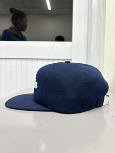 <b>Wedding</b> Snapback <b>Hats</b> Rope Style Embroidery Letter Design Snapback Cap <b>Navy</b> 6-Panel Unisex Adjustable as Casual Flat Bill - Product Image 2