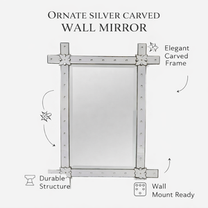 Espejo Decorativo de Pared Estilo Barroco Veneciano |   Espejo Decorativo de Estilo Antiguo de Lujo para Sala de Estar, Vestíbulo de Hotel y Decoración de Interiores del Hogar - Product Image 3