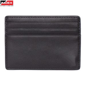 Porte-cartes classique en cuir pour homme, portefeuille fin en cuir véritable, étui pour cartes de crédit, organisateur de poche minimaliste pour affaires - Product Image 1