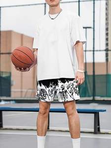 Shorts Casuales de Frente Plano, Shorts de Diseñador de Moda Urbana, con Cordón Ajustable, para Verano - Product Image 5