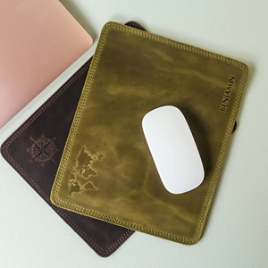 แผ่นรองเมาส์หนังแท้ ทนต่อการขีดข่วน แผ่นรองโต๊ะทำงาน หนังวัวคุณภาพพรีเมียม สำหรับห้องสมุดสาธารณะ LMP-0078 - Product Image 1