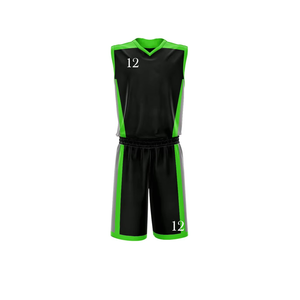 Uniforme de basketball personnalisé 2026 100% coton respirant imperméable écologique col en V semi-élastique taille élastique devant unisexe adulte - Product Image 2