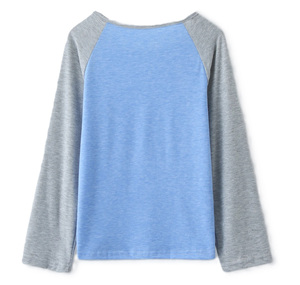 T-shirts à manches longues raglan pour enfants, t-shirts confortables pour tout-petits, garçons et filles, 100% coton, t-shirts raglan, t-shirts à col rond pour enfants - Product Image 4