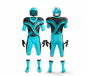 Maillot et pantalon de football américain sur mesure, vêtements d'équipe |   Ensemble de football avec maillot et pantalon |   Vêtements de sport en polyester respirant - Product Image 4