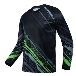 Maillot de motocross en sublimation, respirant, à séchage rapide, en polyester, vêtements de sport à manches longues, maillot de course automobile avec service OEM - Product Image 1