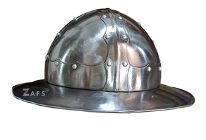 Casco Medieval Tipo Kettle Hat, Hecho a Mano, Armadura de Acero Suave, Estilo Vikingo, para Adultos, Ideal para Cosplay y Reenactment - Product Image 4