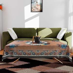 Cubierta Premium para Mesa de Centro, Tela Suave con Diseño de Ramo Floral, Tamaño Rectangular de 40x60 Pulgadas, Estilo Bohemio - Product Image 2