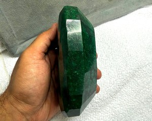 Lote al por mayor de 5000 quilates de beryl verde natural, corte esmeralda ovalado, facetado, cabujón, piedra preciosa suelta para fabricación de joyas - Product Image 4