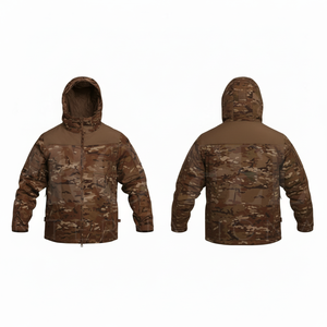 Hot Sale Customized All Over Printed Camouflage Waterproof Outdoor Hooded Jacket Lightweight Windproof Polyester <b>Coat</b> for Men - Product Image 3