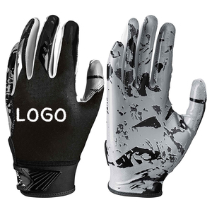 Gants de football américain pour hommes avec logo personnalisé et couleur unie, séchage rapide, gants de football américain tendance - Product Image 5