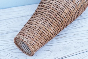 Long Neck Rattan Vase For Living Room <b>Table</b> Decor And Elegant Indoor Flower Arrangement Styling Handcrafted From India - Product Image 4