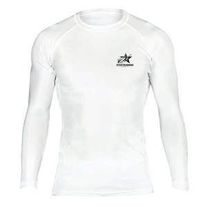 Último Diseño, Precio Económico, Camisetas de Protección Solar para Hombre, Color Sólido, Transpirables, Ligeras, de Spandex/Poliéster, Secado Rápido, Ecológicas, Full STAR - Product Image 1
