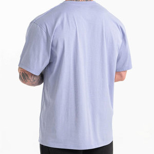 Camiseta Antiarrugas de Secado Rápido y Transpirable, 100% Algodón, para Verano, Oferta, Precio Bajo, Hombros Caídos, Lisa, Cómoda, Corte Regular - Product Image 3