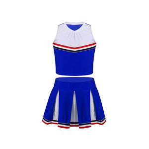 Nouveauté : Uniforme de cheerleading en polyester et élasthanne fabriqué par une usine de fabrication d'uniformes de cheerleading - Product Image 1