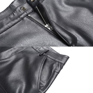 Service OEM, vente en gros de shorts en cuir pour hommes, nouvelle arrivée 2026, shorts en cuir de couleur unie pour adultes - Product Image 5