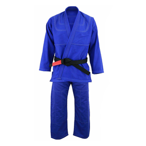 <b>Blue</b> Judo Uniform Adult Unisex 100 Cotton Durable Martial Arts Wear Regular Fit Plain Dyed Kit In Stock - Product Image 1