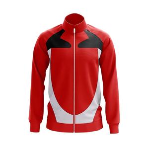 เสื้อแจ็คเก็ตฝึกซ้อมฟุตบอลสำหรับผู้ชาย แบบซับลิเมชั่น เสื้อโค้ทวอร์มอัพสำหรับฟุตบอล ซิปเต็มตัว เสื้อแทรคท็อป ระบายอากาศได้ดี เสื้อคลุมกีฬา - Product Image 5