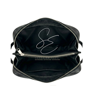New Black <b>Tooled</b> Leather Cosmetic <b>Bag</b> Wester Cowboy Hair-On Hide Travel <b>Kit</b> Vintage Style Makeup Pouch Organizer Unisex Dopp <b>Kit</b> - Product Image 5
