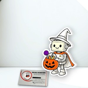 High Quality Custom Robot Halloween Witch Sticker Pumpkin Magnetic Solid Acrylic Eyelash Extension Lash Tile Diamond Heart - Product Image 2