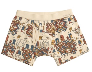 Mens Mid-Rise <b>Boxer</b> Underwear Cotton <b>Trunks</b> Breathable Lightweight Eco-Friendly Quick Dry Soft Touch Skin-Friendly Elastic Waist - Product Image 1