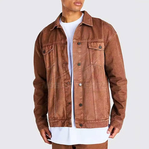 Men <b>Slim</b> <b>Fit</b> Jeans Winter <b>Jacket</b> Casual Cotton Outerwear Warm Stylish Layer for Autumn Winter Fashion - Product Image 4