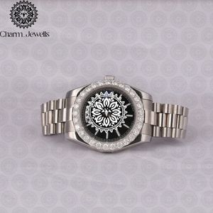 Reloj de Lujo para Hombre Charm Jewells, Acero Inoxidable, Esfera de 40 mm, Cristal, Movimiento Mecánico Analógico, Resistencia al Agua de 10 Bares, Fecha Automática - Product Image 5