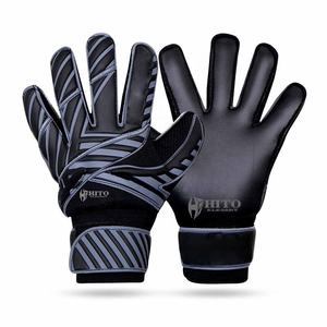 Customized Design Goalkeeper Gloves Front Palm German Latex Backhand Mesh Latex And Silicon Inject Elastic Attached <b>Strap</b> - Product Image 1
