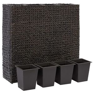 Macetas Grandes de Jacinto de Agua Negras, Diseño Elevado, de Acero y Plástico para Jardín - Product Image 2