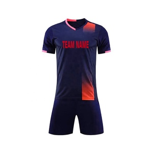 2025 Custom Sublimation 100% <b>Polyester</b> Unisex Soccer Uniforms New Design Jersey Football Set for Adults - Product Image 4