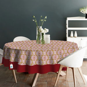100% Pure Cotton Woven Floral Printed Modern Soft <b>Waterproof</b> Oilproof <b>Table</b> <b>Cover</b> for Kitchen Home Decor - Product Image 5