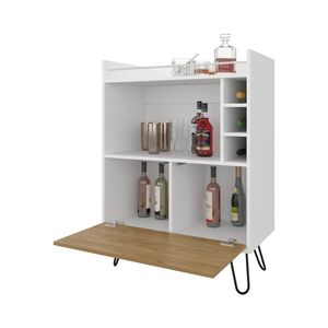 Mueble Bar con Puerta Abatible para Almacenamiento de Vino - Product Image 5