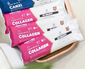 Collagen Dark <b>Chocolate</b> Bar Filled With Caramel And Nuts For Healthy Snacks In Custom Packaging Box - Product Image 3