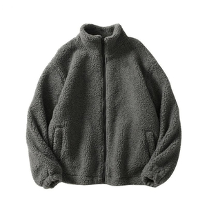 Veste en polaire sherpa zippée sur mesure pour homme, légère, respirante, col montant, couleur et logo personnalisés - Product Image 6