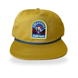 หมวกแก๊ปเวียดนาม หมวกผ้าแคนวาสพร้อมเชือก ปักโลโก้ตามสั่ง หมวกทรงแบนแบบ Snapback สำหรับผู้ชาย - Product Image 1