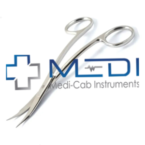 Ciseaux dentaires courbes de qualité supérieure en acier, fabriqués par Medicab Surgical Instruments, utilisés pour la chirurgie dentaire. - Product Image 5