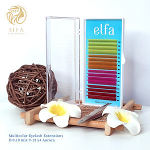 Extensiones de Pestañas ELFA Velvet Soft PBT Naturales Largas, Color Negro Mate, Volumen Premium, Hechas a Mano, en Bandejas, Mezcla de Pestañas - Product Image 2