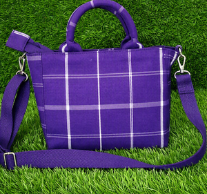 Purple Insulated Cooler Bag Lunch Tote Custom Printed Picnic Hand Bag - Product Image 1