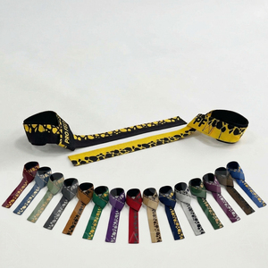Correas de Levantamiento de Pesas Personalizadas con Sublimación, Diseño Impreso en Toda la Superficie, Transpirables, Cómodas, con Soporte para Muñeca, Correas de Algodón - Product Image 1