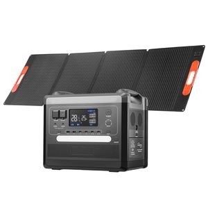 Stazione di Alimentazione Portatile 2400W con Pannello Solare Pieghevole 200W e Batteria LiFePO4 Espandibile 2160Wh, Generatore Solare ad Alta Capacità - Product Image 1