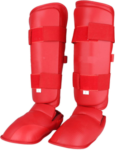 Nouvelles protections de tibia et de genoux en cuir épaissi, légères et professionnelles, pour le karaté, le taekwondo, le muay thaï, la boxe thaï et l'entraînement de kick-boxing - Product Image 3