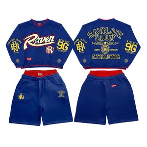 OEM Men's Hip Hop <b>Knitted</b> 100% Cotton Solid Sporty Mesh Jersey <b>Set</b> Heat-Transfer Printed Quick Dry Breathable 260g Front Logo - Product Image 5