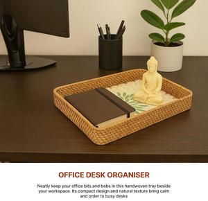 Juego de bandejas de servir talladas en madera de mango de color natural, vajilla decorativa ecológica para cocina, bandeja moderna de lujo apta para lavavajillas - Product Image 3