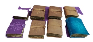 Vente en gros de carnet de voyage vintage en cuir avec cœur gaufré fait à la main personnalisable format journal relié en cuir 8x6 pouces - Product Image 6