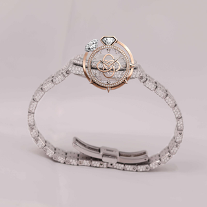 Reloj de Pulsera de Cuarzo de Acero Inoxidable de Lujo para Hombre, con Incrustaciones de Piedras, Pantalla Analógica, Detalles de Diamantes de 20 mm, Resistencia al Agua de 10 Bares - Product Image 4