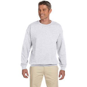 Sweat-shirt à col rond pour homme en coton French Terry, personnalisé avec des patchs brodés en chenille surdimensionnés, design de logo, sweat-shirt uni - Product Image 3